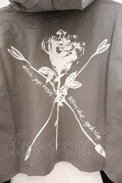 画像4: NieR Clothing / 装飾付きBI-COLOR FAKE LAYERED SHORT PARKA パーカー  カーキグリーン系×ブラック O-26-03-10-083-PU-TO-IG-OS