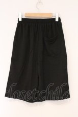 画像3: NieR Clothing / サイドボタンハーフパンツ  ブラック×ホワイト O-26-03-10-085-PU-PA-IG-OS (3)