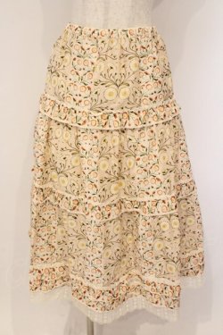 画像1: PINK HOUSE / マーガレット柄スカート  ピンク O-26-03-10-008-LO-SK-IG-OS