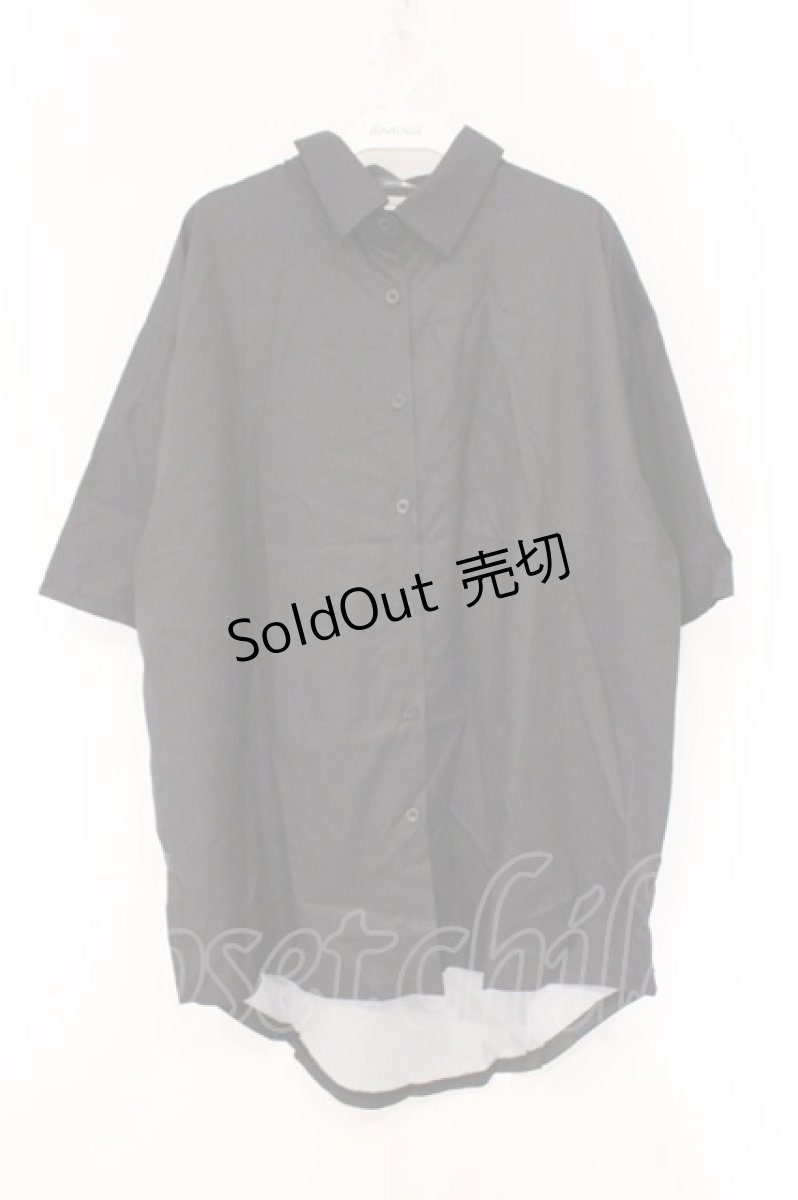 画像3: NieR Clothing / バックプリントTシャツ  ブラック　バックプリント O-26-03-10-088-PU-TO-IG-OS (3)