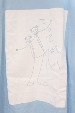 画像2: NieR Clothing / プリントTシャツ XL サックス O-26-03-10-089-PU-TS-IG-OS