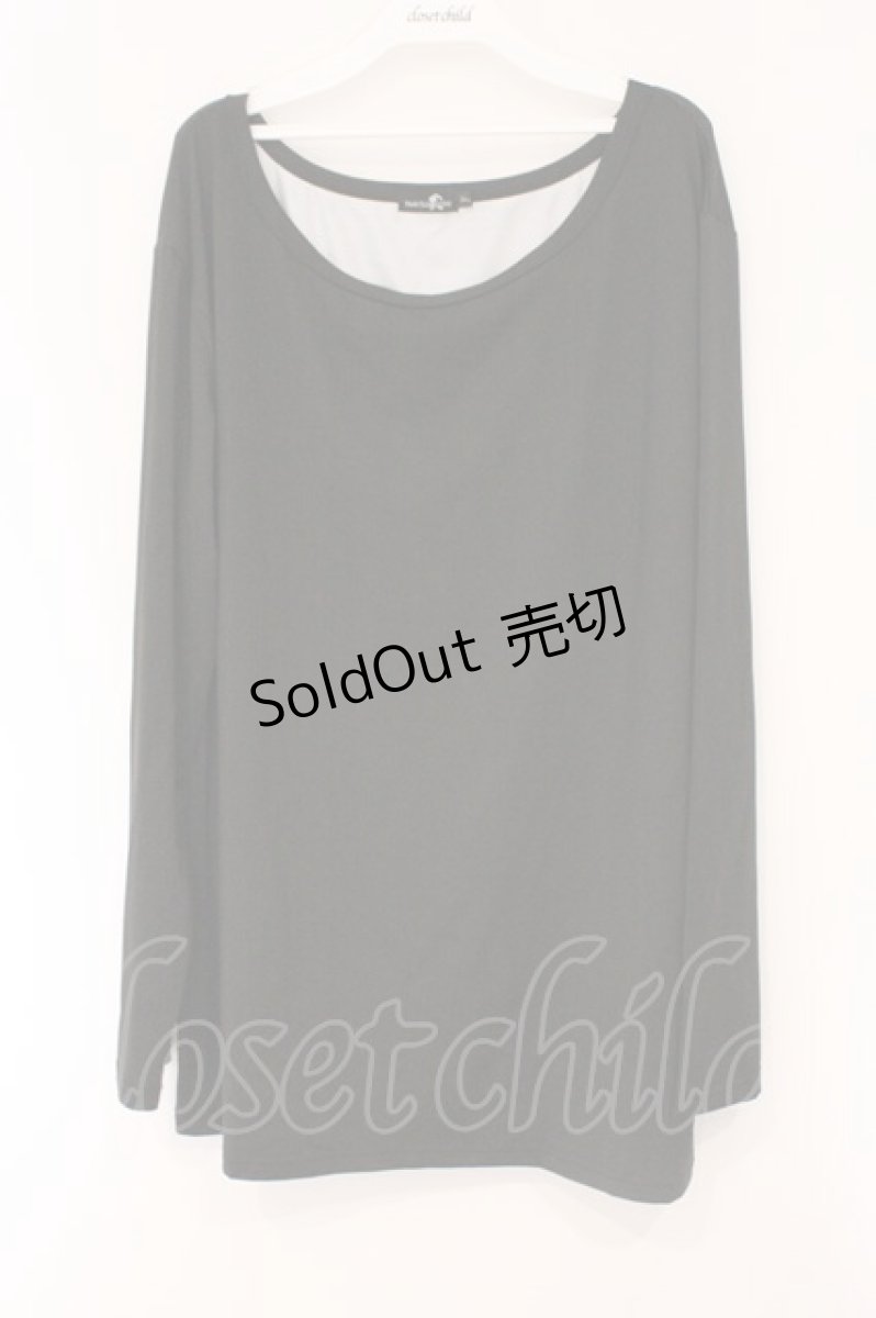 画像3: NieR Clothing / 総柄転写カットソー  ブラック バックローズ O-26-03-10-092-PU-TO-IG-OS (3)