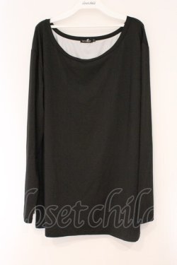 画像3: NieR Clothing / 総柄転写カットソー  ブラック バックローズ O-26-03-10-092-PU-TO-IG-OS