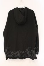 画像4: NieR Clothing / 裾フリルZIP OUTER【DESIGN刺繍】パーカー  ブラック O-26-03-10-095-PU-TO-IG-ZT526 (4)