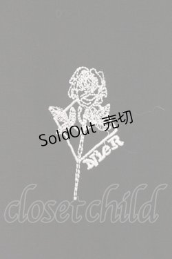 画像2: NieR Clothing / BACK ROSEマキシ丈ワンピース  ブラック×グリーン ローズ O-26-03-10-096-PU-OP-IG-OS