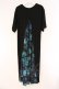 画像4: NieR Clothing / BACK ROSEマキシ丈ワンピース  ブラック×グリーン ローズ O-26-03-10-096-PU-OP-IG-OS (4)