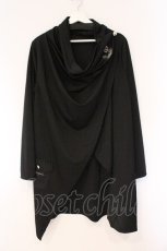 画像1: NieR Clothing / DRAPE COAT JACKET ジャケット  ブラック O-26-03-10-097-PU-JA-IG-OS (1)