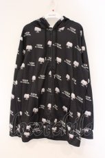 画像1: NieR Clothing / 転写ZIPパーカー  ブラック　ビット擬人化 O-26-03-10-102-PU-TO-IG-OS (1)