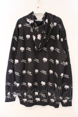 画像3: NieR Clothing / 転写ZIPパーカー  ブラック　ビット擬人化 O-26-03-10-102-PU-TO-IG-OS