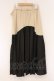 画像3: NieR Clothing / バイカラーベストスカート  ブラック×ベージュ O-26-03-10-105-PU-SK-IG-OS (3)