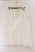 PINK HOUSE / レーススパッチワークスカート  シロ O-26-03-10-106-LO-SK-IG-OS