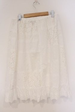 画像4: PINK HOUSE / レーススパッチワークスカート  シロ O-26-03-10-106-LO-SK-IG-OS