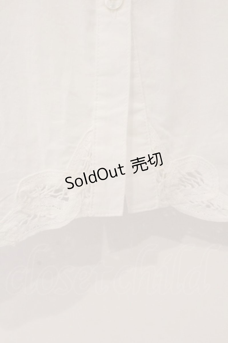 画像3: PINK HOUSE / レース配色ノースリーブブラウス  シロ O-26-03-10-010-LO-TO-IG-OS (3)