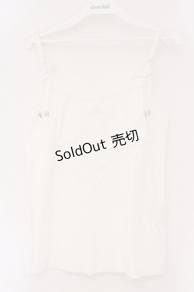 画像1: PINK HOUSE / ロゴチャームキャミソール L シロ O-26-03-10-011-LO-TO-IG-OS (1)