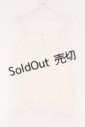 PINK HOUSE / タックヨークテレコキャミソール  シロ O-26-03-10-002-LO-TO-IG-OS