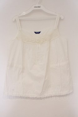 画像1: PINK HOUSE / タックモチーフキャミソール  シロ O-26-03-10-013-LO-TO-IG-OS