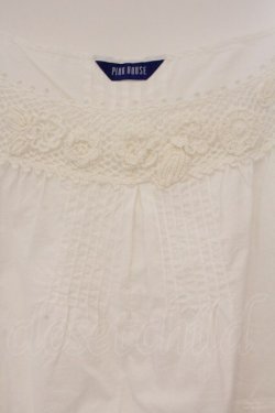 画像2: PINK HOUSE / タックモチーフキャミソール  シロ O-26-03-10-013-LO-TO-IG-OS