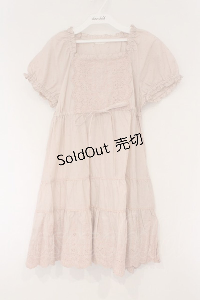 画像1: PINK HOUSE / 刺繍スカラップパフチュニック  ピンク O-26-03-10-014-LO-OP-IG-OS (1)