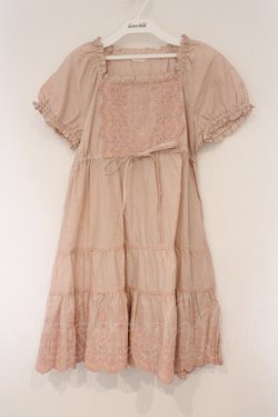 画像1: PINK HOUSE / 刺繍スカラップパフチュニック  ピンク O-26-03-10-014-LO-OP-IG-OS