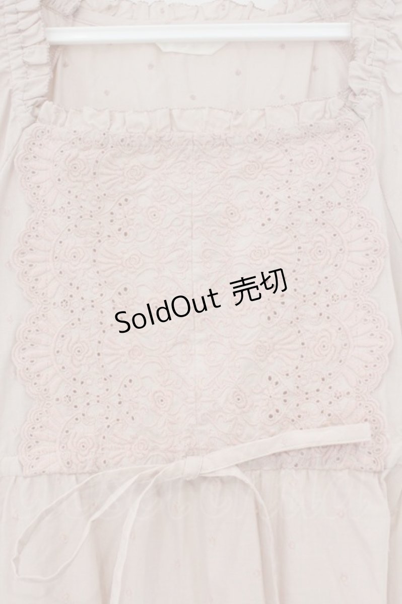画像2: PINK HOUSE / 刺繍スカラップパフチュニック  ピンク O-26-03-10-014-LO-OP-IG-OS (2)