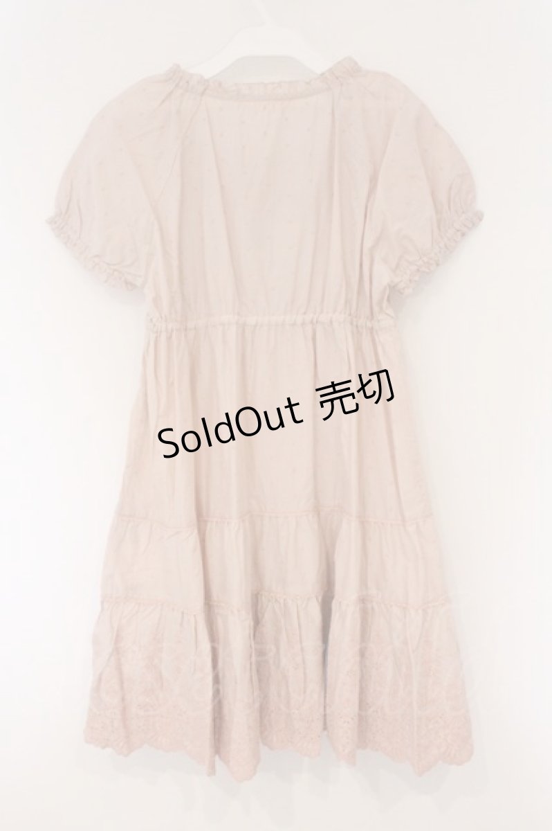 画像5: PINK HOUSE / 刺繍スカラップパフチュニック  ピンク O-26-03-10-014-LO-OP-IG-OS (5)