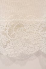 画像3: PINK HOUSE / タックヨークテレコキャミソール  シロ O-26-03-10-002-LO-TO-IG-OS (3)