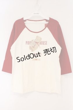 画像1: PINK HOUSE / ブーケテディラグランカットソー  アカ O-26-03-10-017-LO-TO-IG-OS
