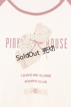 画像2: PINK HOUSE / ブーケテディラグランカットソー  アカ O-26-03-10-017-LO-TO-IG-OS