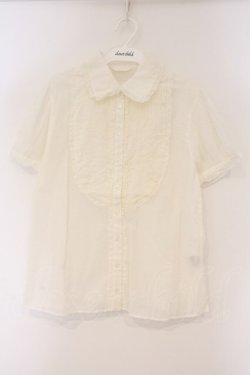 画像1: PINK HOUSE / ガーゼタックブラウス  シロ O-26-03-10-018-LO-BL-IG-OS