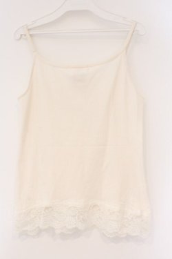 画像4: PINK HOUSE / タックヨークテレコキャミソール  シロ O-26-03-10-002-LO-TO-IG-OS