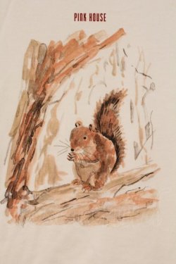 画像2: PINK HOUSE / どうぶつプリントTシャツ L シロ O-26-03-10-020-LO-TO-IG-OS