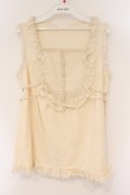 PINK HOUSE / タック多ボタンタンクトップ  ベージュ O-26-03-10-021-LO-TO-IG-OS