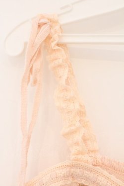 画像3: PINK HOUSE / フラワーあみぐるみニットキャミソール  ピンク O-26-03-10-022-LO-TO-IG-OS