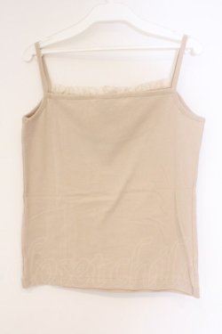画像3: PINK HOUSE / タックヨークキャミソール  ベージュ O-26-03-10-023-LO-TO-IG-OS