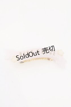 画像1: PINK HOUSE / 星形ロゴバレッタ  ピンク O-26-03-11-005-LO-AC-IG-OS