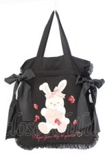 画像2: LIZ LISA / ストロベリーラビットトートバッグ  クロ O-26-03-11-033-LO-BG-IG-ZTK042 (2)