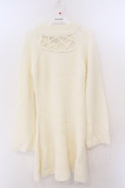 画像1: EATME / 2WAYデコルテホールニットワンピース F アイボリー O-26-03-11-035-LO-OP-OW-OS