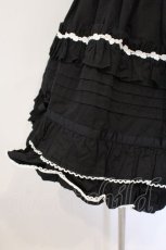 画像2: BABY,THE STARS SHINE BRIGHT / シャーリングジャンパースカート  クロ×シロ O-26-03-11-037-BA-OP-OW-OS (2)