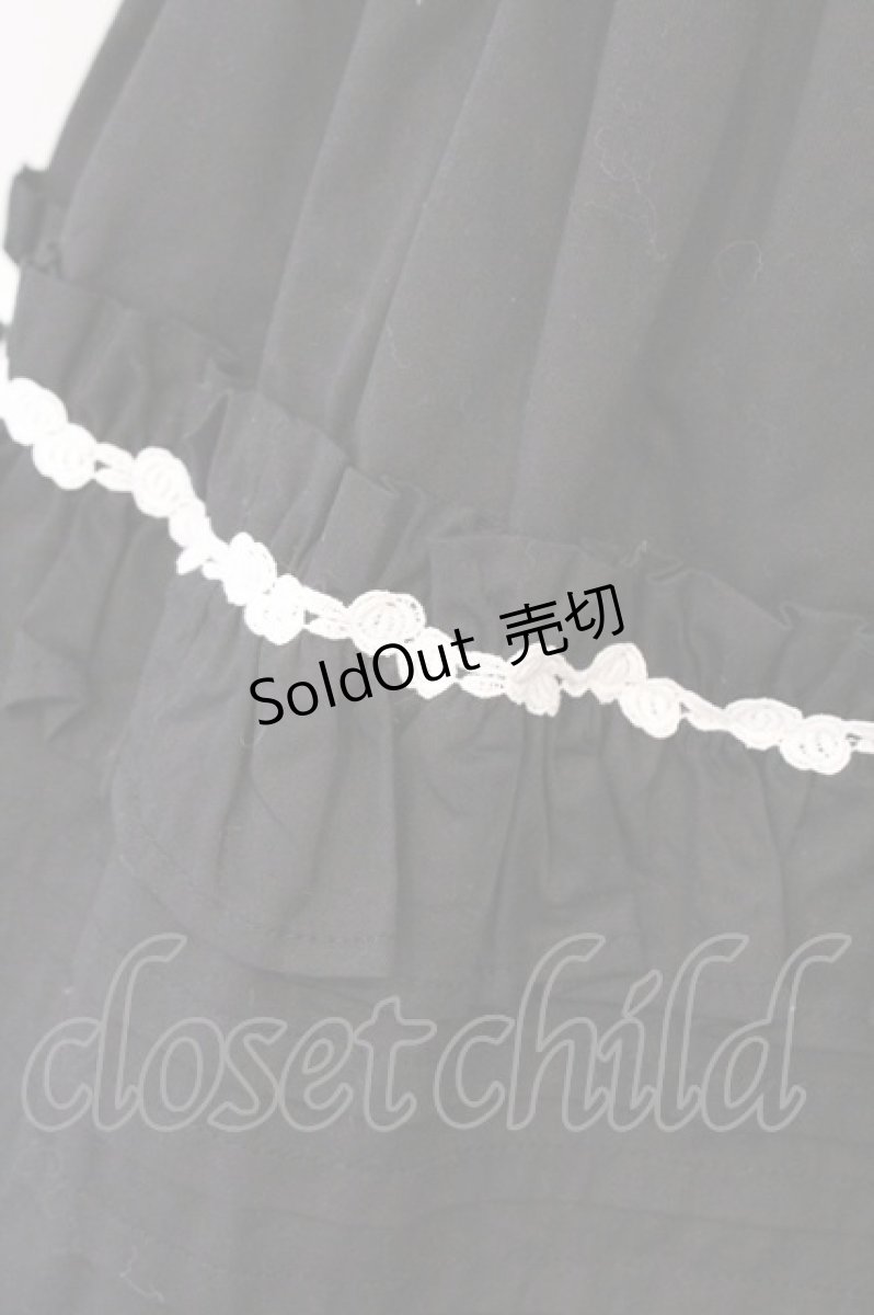 画像3: BABY,THE STARS SHINE BRIGHT / シャーリングジャンパースカート  クロ×シロ O-26-03-11-037-BA-OP-OW-OS (3)