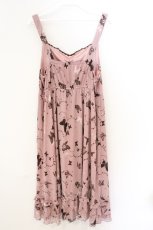 画像2: axes femme / バタフライメッシュキャミワンピース M ピンク O-26-03-11-038-AX-OP-OW-OS (2)