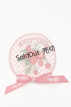 画像1: PINK HOUSE / 苺ブーケ刺繍ワッペン  ピンク O-26-03-11-006-LO-ZA-IG-OS