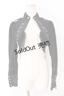 画像1: OZZ ANGELO / ナポレオンショートジャケット  ブラック O-26-03-11-041-OO-JA-OW-OS