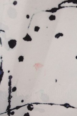 画像4: NieR Clothing / 転写pt半袖パーカー F ホワイト×スプラッシュプリント O-26-03-11-043-PU-TO-OW-OS