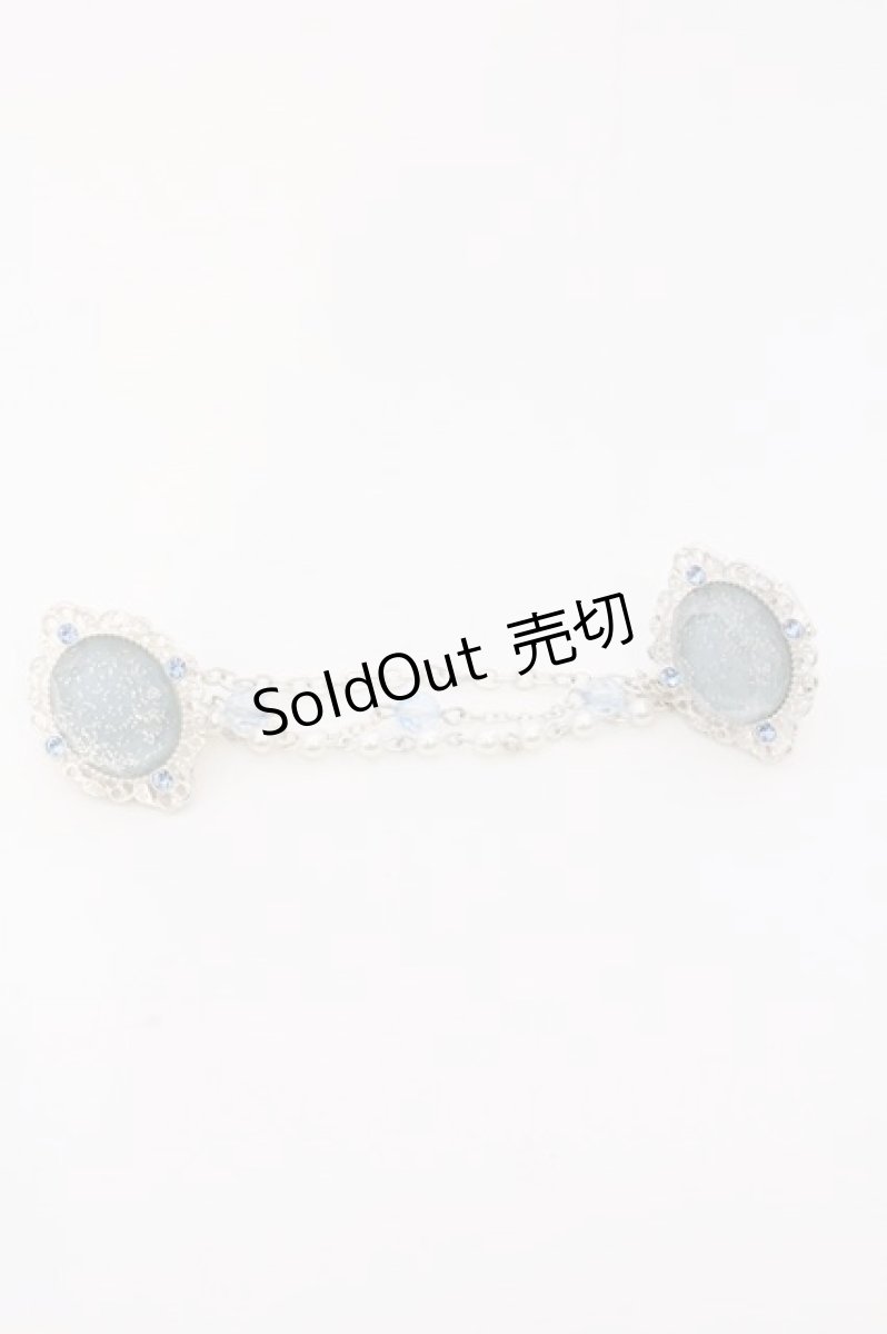 画像1: axes femme POETIQUE / ジュエリーストールクリップ  サックス×シルバー O-26-03-11-007-AX-AC-IG-ZT649-F003 (1)