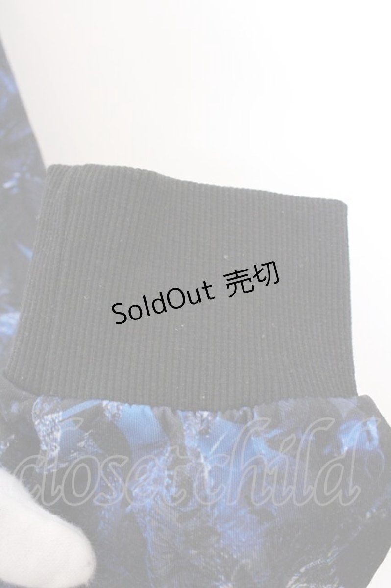 画像3: NieR Clothing / 転写ジップパーカー F ブラック×ブルーロゴ柄 O-26-03-11-046-PU-BL-OW-OS (3)