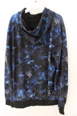 画像4: NieR Clothing / 転写ジップパーカー F ブラック×ブルーロゴ柄 O-26-03-11-046-PU-BL-OW-OS (4)