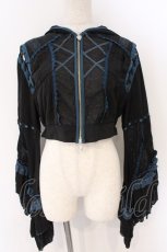 画像1: Ozz oneste / Mermaid Roseボレロ  ブラック×グリーン O-26-03-11-049-OO-TO-OW-OS (1)