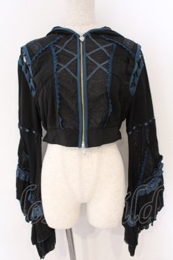 画像1: Ozz oneste / Mermaid Roseボレロ  ブラック×グリーン O-26-03-11-049-OO-TO-OW-OS