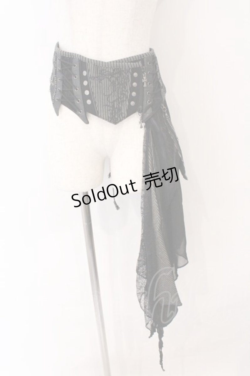 画像1: Ozz Croce / Garden of Fallen Angelコルセットスカート  ブラック O-26-03-11-050-OO-SK-OW-OS (1)