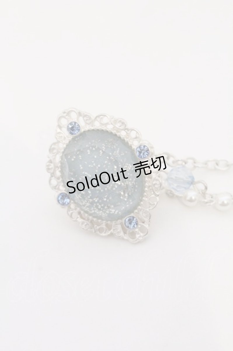 画像2: axes femme POETIQUE / ジュエリーストールクリップ  サックス×シルバー O-26-03-11-007-AX-AC-IG-ZT649-F003 (2)